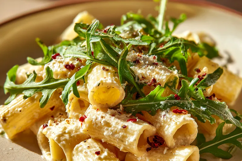 A vibrant arrangement of fresh ingredients for Creamy Lemon Ricotta Pasta Delight, showcasing lemons, ricotta, and pasta.