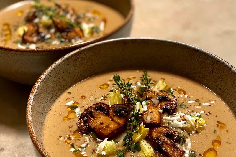 Cooking process for Creamy Vegetable Soup