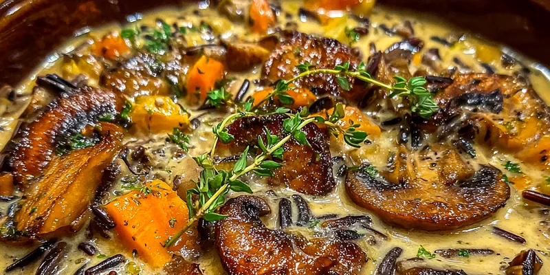 Creamy Wild Rice Mushroom Soup