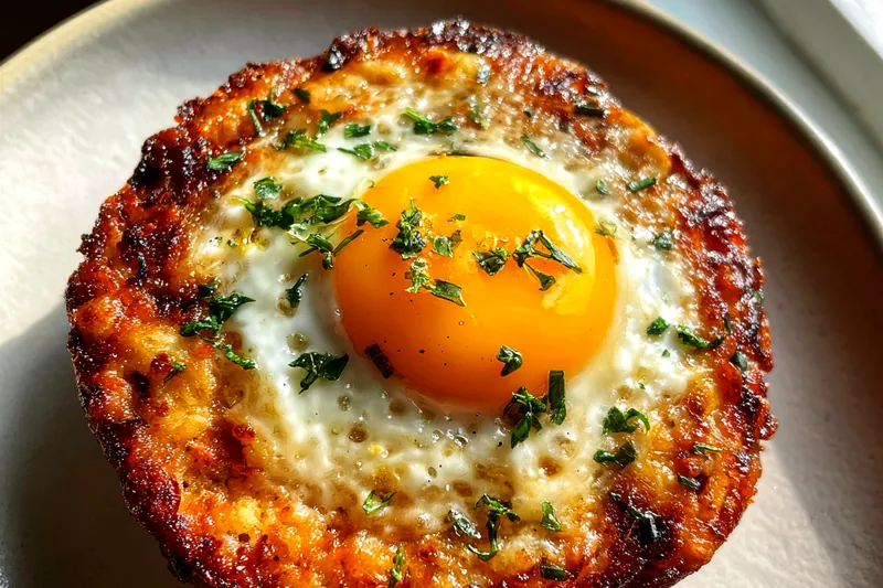 Cooking process for Crispy Baked Egg Delight