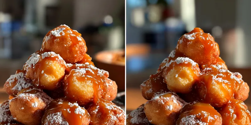 Crispy Caramel Funnel Bites