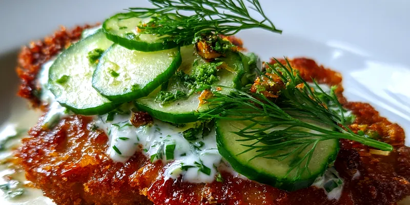 Delicious Crispy Dill Chicken Delight served on a plate