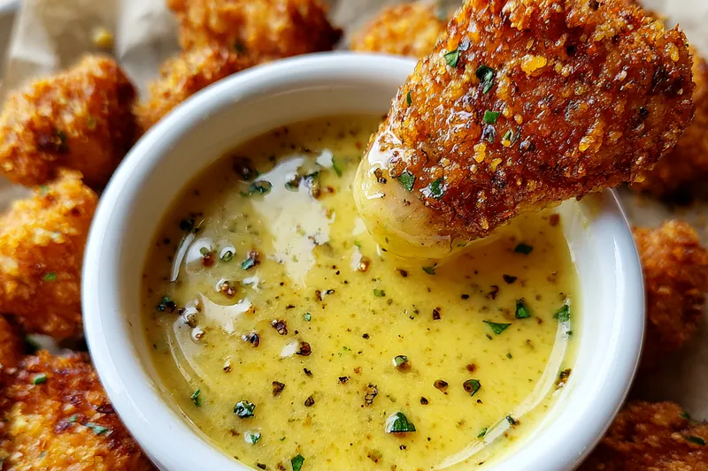 Cooking process for Crispy Mustard Dipping Sauce