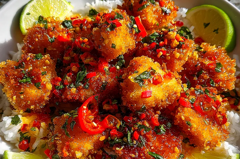 Cooking process for Crispy Spicy Fried Chicken