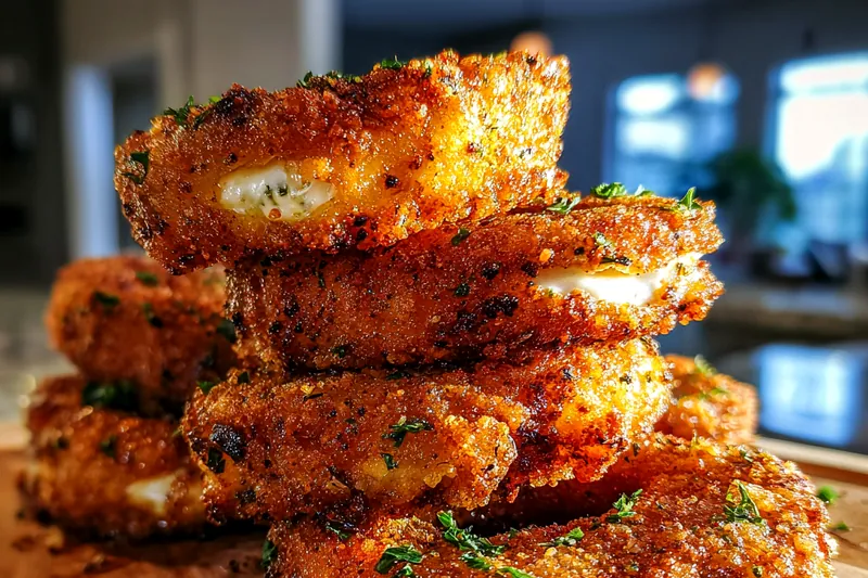Fresh ingredients for Crispy Stuffed Jalapeño Snacks