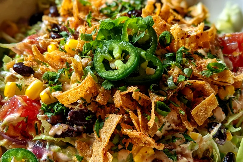 Cooking process for Crunchy Tex-Mex Salad