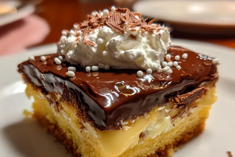 Cooking process for Decadent Chocolate Custard Cake