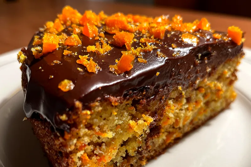 Fresh ingredients for Decadent Orange Chocolate Cake