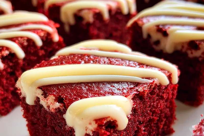 Cooking process for Decadent Red Velvet Squares