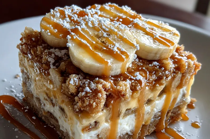 The cooking process of making caramel sauce for Decadent Southern Banana Delight.