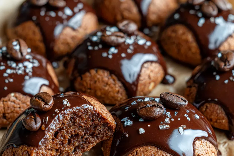 Ingredients laid out for Delicious Espresso Martini Cookies including butter, sugars, espresso powder, flour, and chocolate chips.