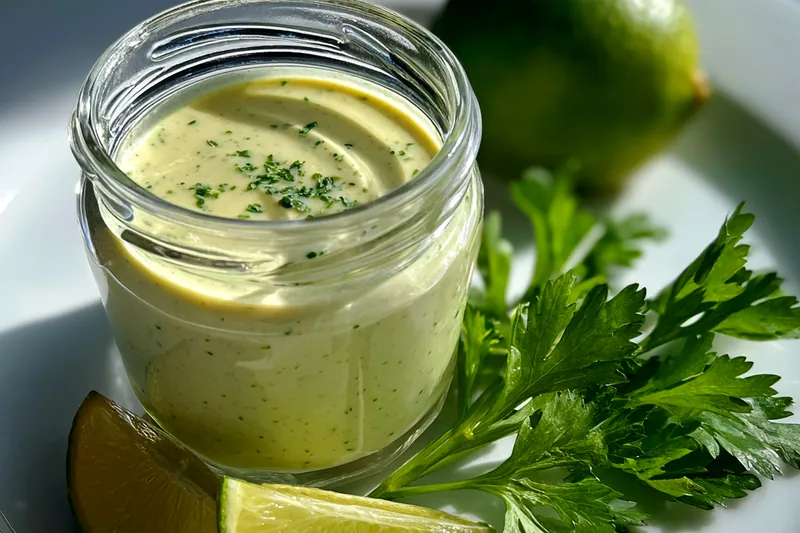 Cooking process for Easy Cilantro Garlic Sauce