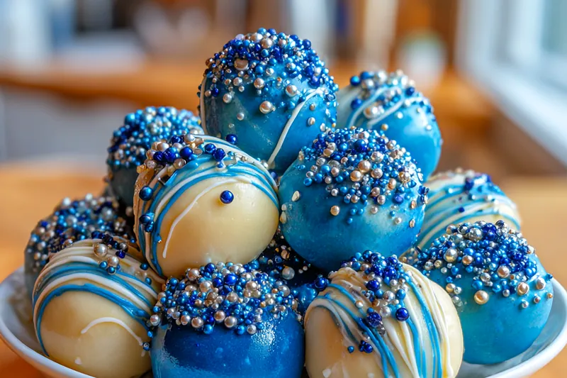 Fresh ingredients for Festive Blue Truffle Treats