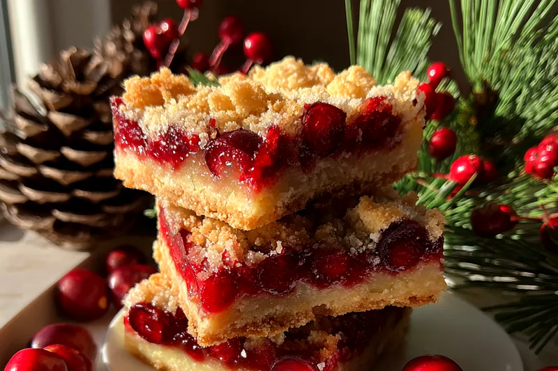 Fresh ingredients for Festive Cherry Dessert Bars