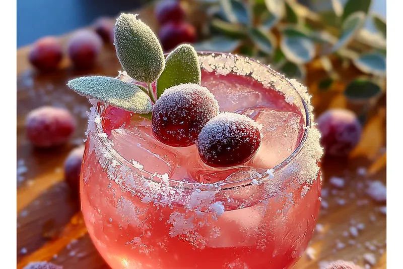 Cooking process for Festive Cranberry Cocktail