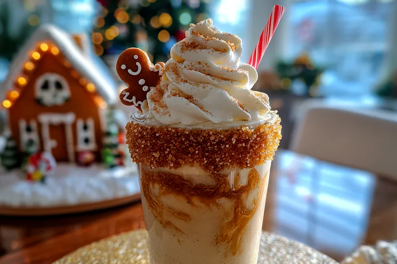 Cooking process for Festive Gingerbread Cocktail