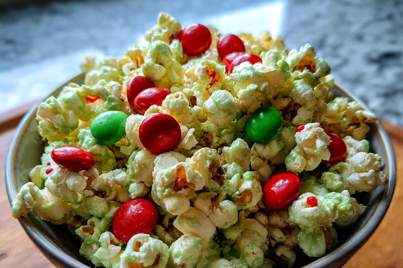 Cooking process for Festive Holiday Popcorn