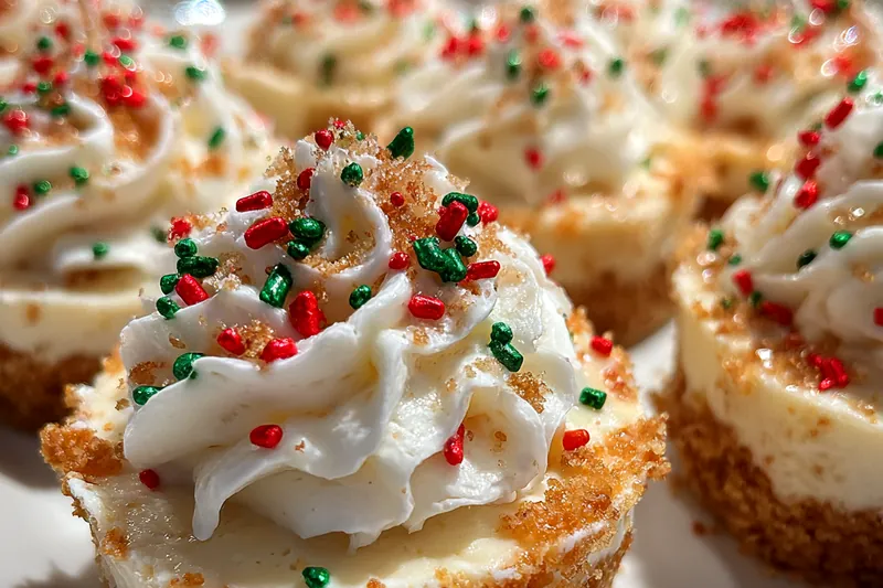 Fresh ingredients for Festive Mini Cheesecakes