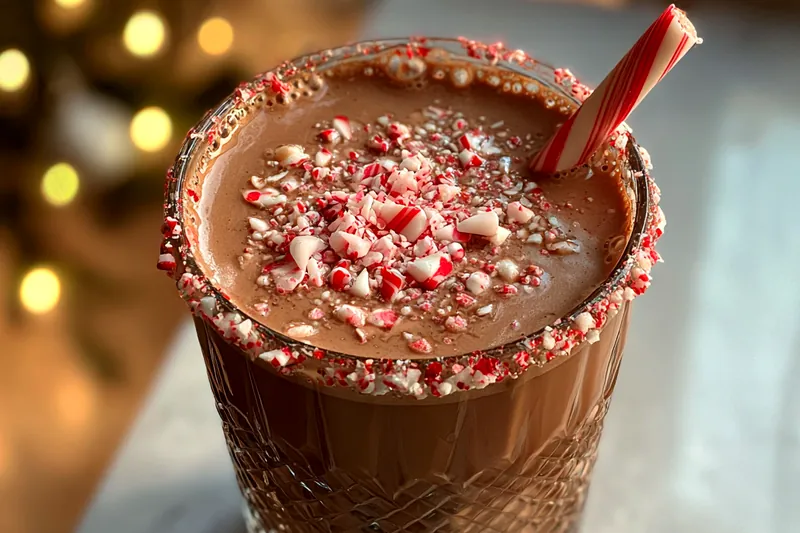 Display of vibrant ingredients for creating the Festive Naughty Elf Cocktail, including vodka and garnishes.