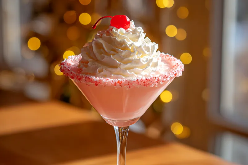 Cooking process for Festive Pink Cocktail