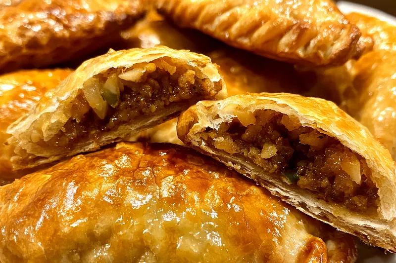 Fresh ingredients for Flaky Beef Turnovers