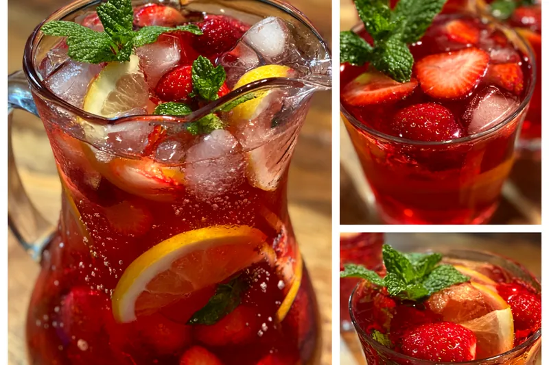 Fresh ingredients for Berry Citrus Sparkling Punch