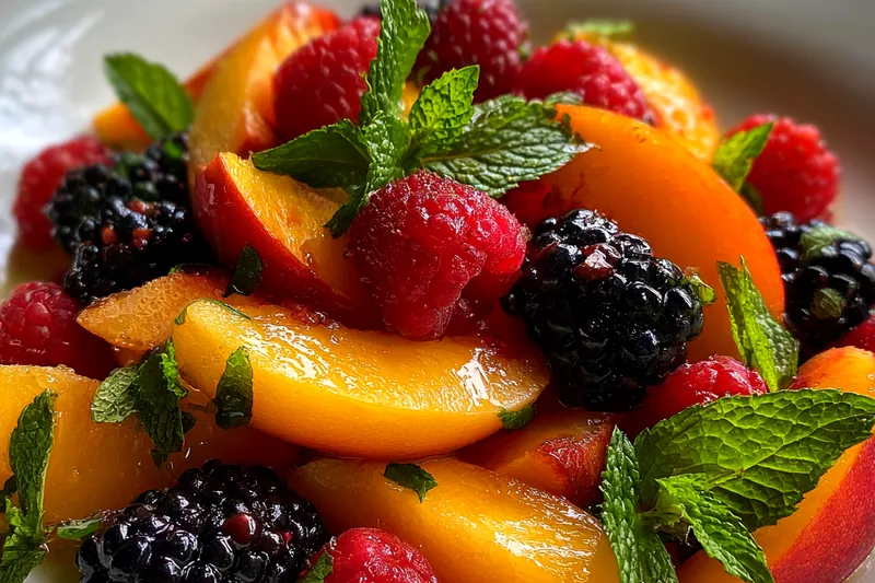 Cooking process for Fresh Summer Fruit Medley