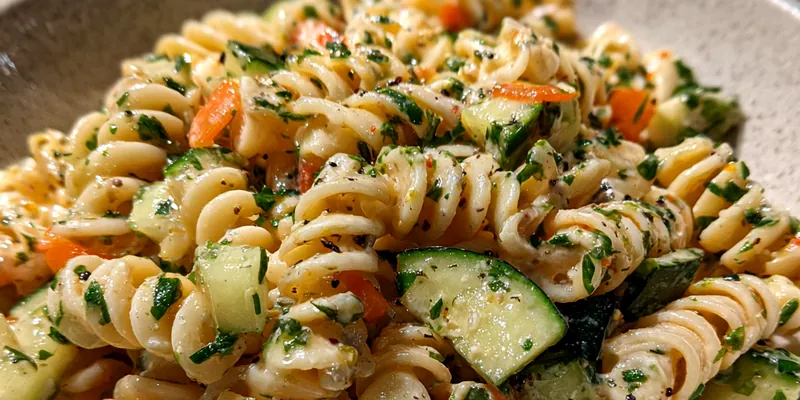 Fresh Tzatziki Pasta Salad