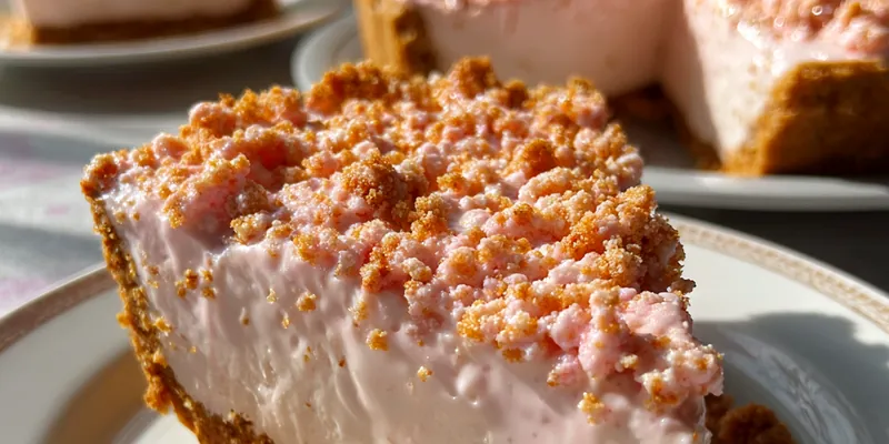 Frozen Strawberry Crumb Pie