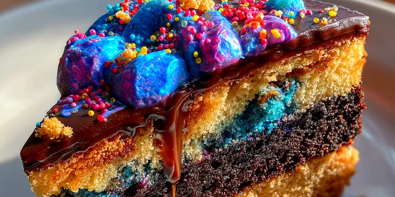 Galactic Cookie Dough Cake