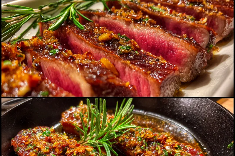 Cooking process for Garlic Herb Beef Tenderloin