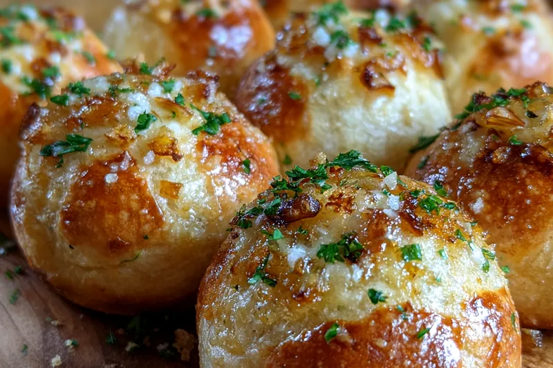 Cooking process for Garlic Herb Cheese Bites