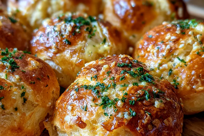 Fresh ingredients for Garlic Herb Cheese Bites
