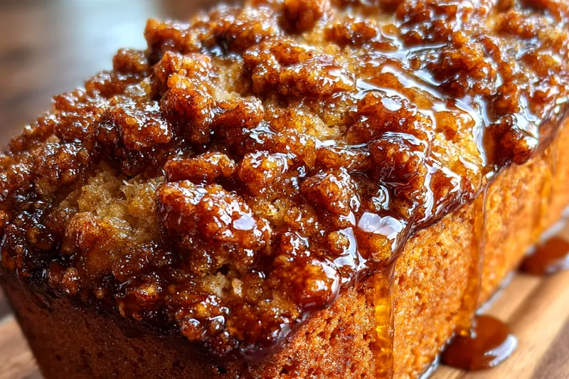 Cooking process for Glazed Apple Fritter Loaf