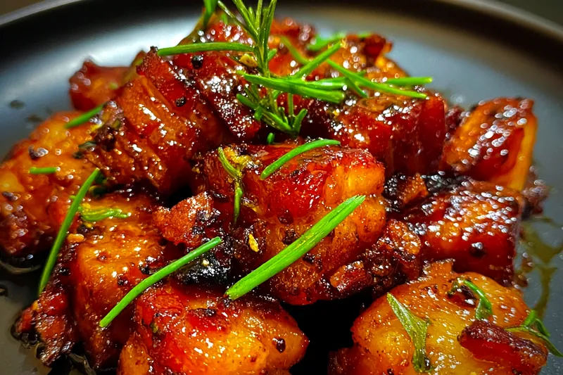 Cooking process for Glazed Bacon Bites