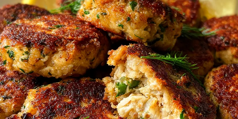 Golden Crispy Salmon Patties