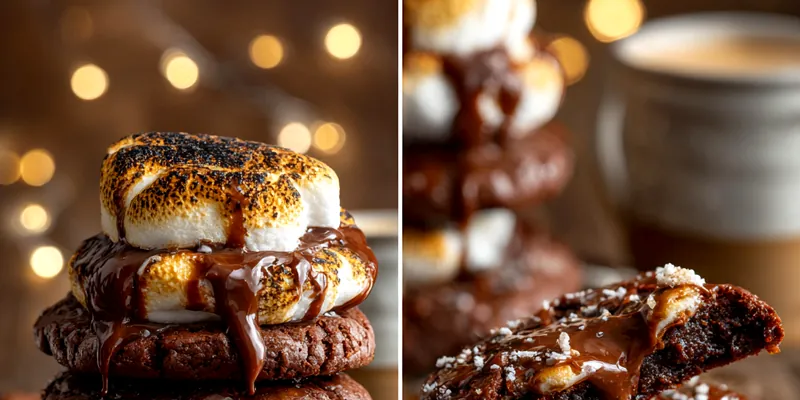 Gooey Chocolate Marshmallow Cookies