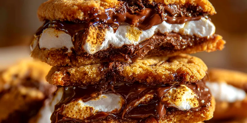 Gourmet S'mores Cookies Delight