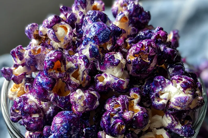 Fresh ingredients for Grape Flavored Popcorn Delight