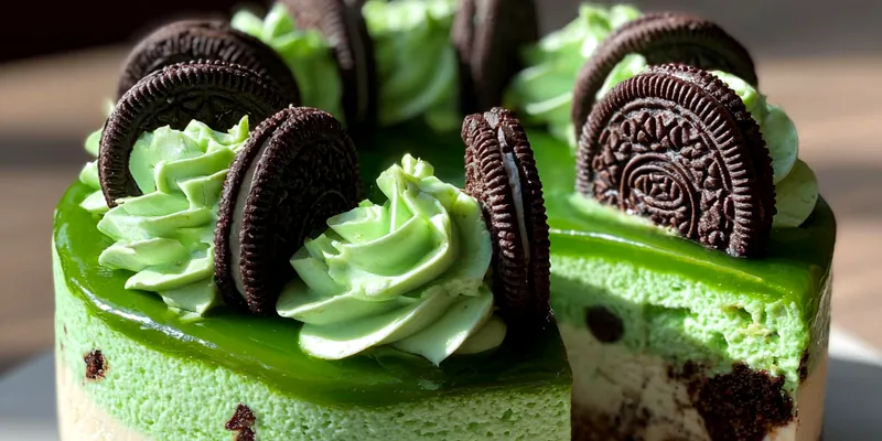 Green Velvet Oreo Cake