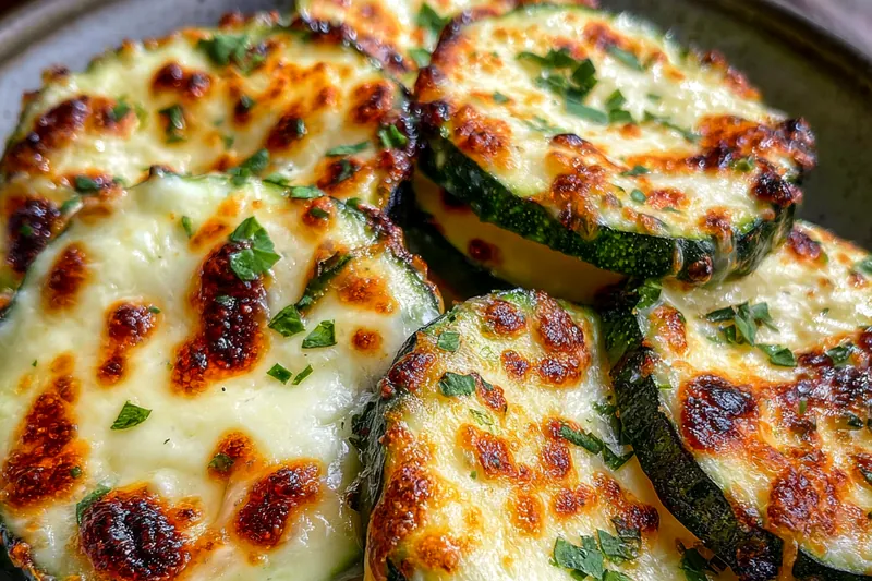 Fresh ingredients for Grilled Cheesy Zucchini Slices