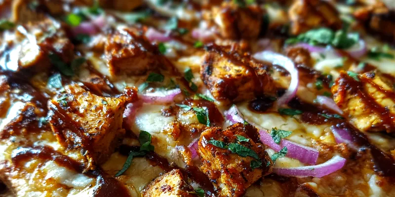 Grilled Chicken BBQ Pizza