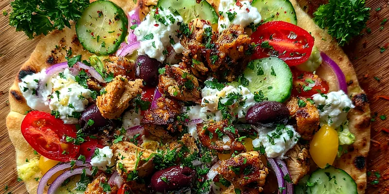 Grilled Chicken Flatbread Delight