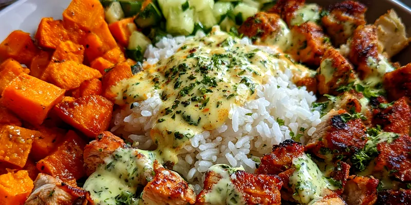 Grilled Chicken Sweet Potato Bowl