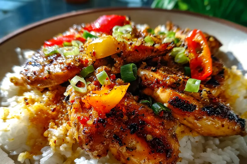 Fresh ingredients for Grilled Glazed Chicken
