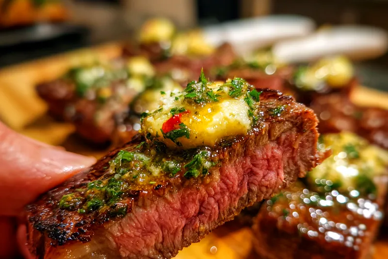 Fresh ingredients for Herb Butter Grilled Steak
