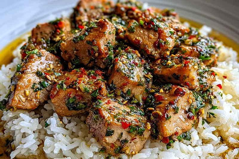 Fresh ingredients for Herb Crusted Chicken with Rice