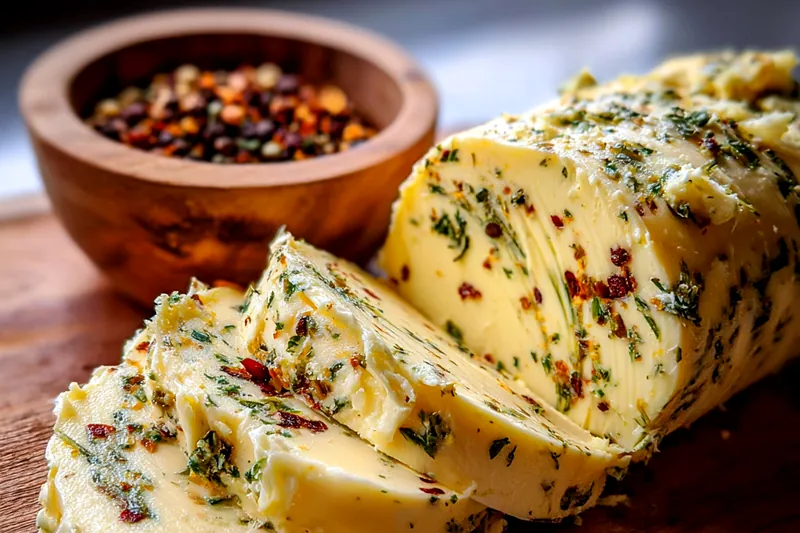 Fresh ingredients for Herb Infused Gourmet Butter