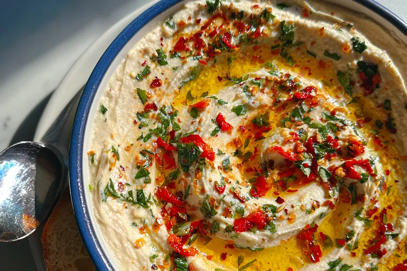 Fresh ingredients for Herbed Cream Cheese Spread