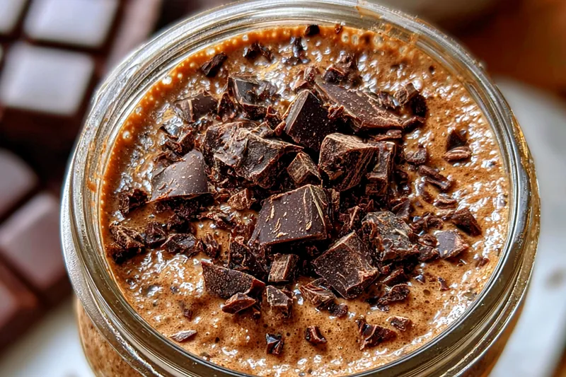 Fresh ingredients for High Protein Chocolate Pudding